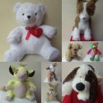Soft toys and costumes for sale