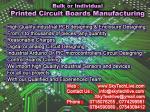 Bulk or individual printed circuit boards manufacturing