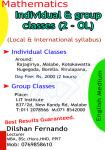Mathematics 2 ol individual group class local international syllabus