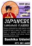 Japanese classes at galle